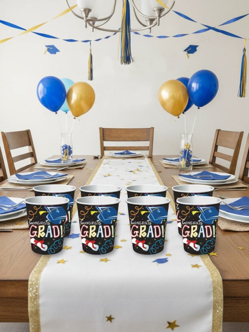 Graduation Party Cups 9oz Paper 8ct Forum Novelties Congrats Grad Tableware